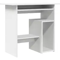 vidaXL Bureau 80x45x74 cm bewerkt hout wit
