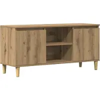 vidaXL Tv-meubel 102x35x50 cm bewerkt hout artisanaal eikenkleur