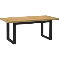 vidaXL Eettafel NOAIN U-vormige poten 180x90x75 cm massief grenenhout