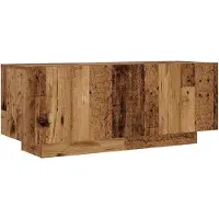 vidaXL Tv-meubel 100x35x40 cm bewerkt hout oud houtkleurig
