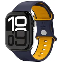 Spigen Nano Pop - Bandje Geschikt voor Apple Watch 1-10/SE/Ultra Bandje - 49/46/45/44/42MM - Blauw Geel