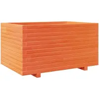 vidaXL Plantenbak 90x60x49,5 cm massief grenenhout wasbruin