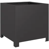 vidaXL Plantenbak 40x40x40 cm staal zwart