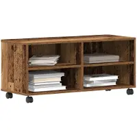 vidaXL TV Kast 90 x 35 x 40.5 cm Bruin Bewerkt hout