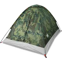 vidaXL Koepeltent 4-persoons waterdicht camouflage