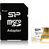 Silicon Power SP512GBSTXDU3V20AB, 512 GB, MicroSDXC, Klasse 10, UHS-I, 100 MB/s, 80 MB/s