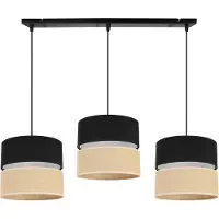 Light11 HOME Hanglamp, plafondlamp, lampenkap 20 cm, zwart