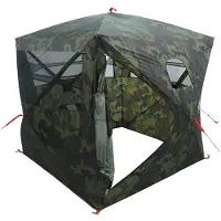 vidaXL Jacht Tent Camouflage 143 x 143 x 165 cm Polyester en Staal
