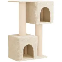 Syfax Kattenboom met sisal krabpalen Crèmekleurig 114 cm
