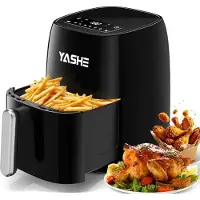 YASHE Heißluchtfriteuse LQ-4201B, 4,2 liter, 1500 watt, 6 programma's