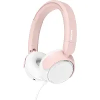 Philips TAK2000PK/00 Kinderkoptelefoon - On-Ear - Volumebegrenzing 85 dB - Audio Sharing - 32 mm Drivers - Ingebouwde Microfoon - USB-C - Opvouwbaar - Licht Roze / Wit