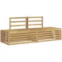 vidaXL Buiten bank set 3 Stuk Wit 182,5 x 63 x 73 cm