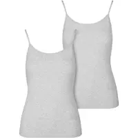 Urban Classics - Basic Cotton 2-Pack Tanktop - L - Grijs/Grijs