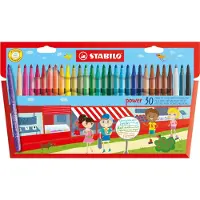 Stabilo Power Viltstift Etui 30 Kleuren Multi multi Stift