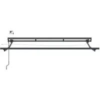vidaXL Elektrische Zonnescherm Frame met LED's Antraciet 3 x 2 m