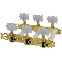 Boston 131-BG Stemmechanieken voor Klassieke Gitaar 3L/3R Goud met Butterfly Knoppen en Lyra 70 mm