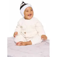 Dooky x nijntje Baby Gehoorbescherming – Zachte Verstelbare Hoofdband – 6-12 Maanden - Wit – Oeko-Tex Katoen – Licht & Comfortabel