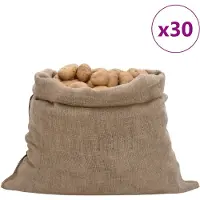 vidaXL Jutezakken 30 stuks 220 g/m² 100x110 cm 100% jute