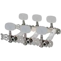 Boston 129-P Stemmechanieken voor Klassieke Gitaar 3L/3R Nikkel met Parelmoer Knoppen en Lyra 70 mm
