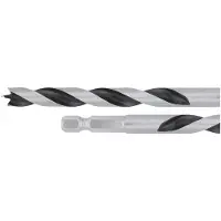 Makita Dubbele spiraal houtboren, zeshoekig 1-4'' 4,0 mm - D-15877