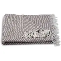 Atmooz Plaid Glow – 150x200cm – Taupe – Katoenmix – Met Franjes