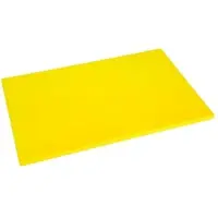Hygiplas antibacteriële LDPE snijplank geel 450x300x10mm