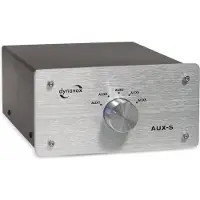 Dynavox AUX-S Cinch-audio-switch Met metalen behuizing Zilver