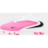 Nike Phantom 6 Low Club Gras / Kunstgras Voetbalschoenen (MG) Kids Wit Felroze Zwart