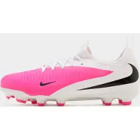 Nike Phantom 6 Low Academy Gras / Kunstgras Voetbalschoenen (MG) Kids Wit Felroze Zwart