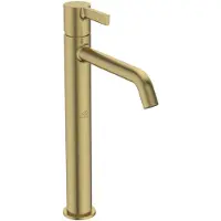 Ideal standard Joy wastafelkraan 5ltr highriser z/waste brushed gold