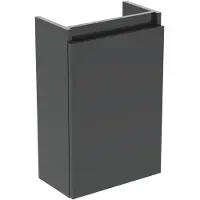 Ideal standard Eurovit Plus Handwaschbeckenunterschrank R0271TI Grau glänzend lackiert, 345x202x550mm, Tür 1, Anschlag links/rechts