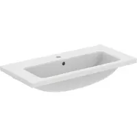 Ideal standard i.Life S - Meubelwastafel 81x39x18 cm, met overloop, kraangat, wit T458901