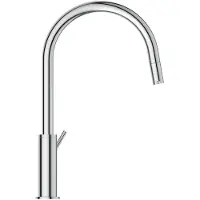 Ideal standard Ceraline Nuovo keukenkraan, uitloop 21,5 cm, handdouche met één functie, geschikt voor laagwaterdruk