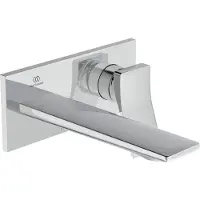 Ideal standard Conca Tap - Inbouw wastafelkraan, uitloop 18 cm, chroom A7371AA