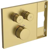 Ideal standard Ceratherm Navigo Solos - Thermostatische mengkraan, inbouw, voor 2 functies, goud geborsteld A7894A2