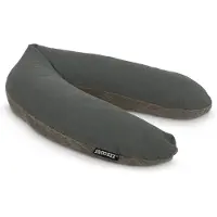 Snoozzz Voedingskussen Premium Kwaliteit - 185 cm – Microparel Vulling – Luxe Draagtas – Wasbare Hoes - Teddy Olive