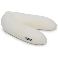 Snoozzz Voedingskussen Premium Kwaliteit - 185 cm – Microparel Vulling – Luxe Draagtas – Wasbare Hoes - Rib Champagne