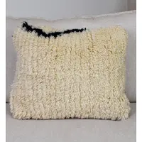 Poufs&Pillows Berber Beni Ouarain kussen Wit - Bohemian stijl - 55 x 35 CM