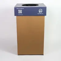 KarTent Kartonnen karbin (240l) - Kleur deksel Grijs -