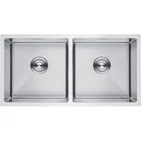 LOMAZOO Spoelbak Phantom 40×40 cm - Gootsteen - Keukenspoelbak - RVS