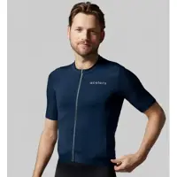 Acelera Intermediate Wielershirt - Fietsshirt Heren Korte Mouw - Wielrenshirt - Fietskleding - Navy Blue - Maat XL