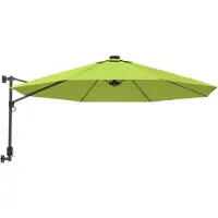 vidaXL Wandparasol 290 cm appelgroen