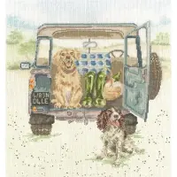 Bothy Threads Borduurpakket Paws for A Picnic -
