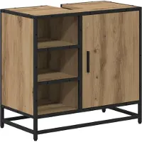 vidaXL Badkamerkast, Artisan-eikenhout, 65 x 33 x 60 cm, houtvezel