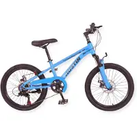 Buxibo - Fiets Austin - Kinder Mountainbike - 7 Versnellingen - 20 Inch - Blauw