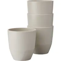 Mepal Beker Silueta 200 ml set 4 stuks - Nordic white - campingservies - Campingmok - Buitenservies