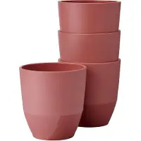 Mepal Beker Silueta 200 ml set 4 stuks - Vivid mauve - campingservies - Campingmok - Buitenservies