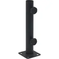 vidaXL Parasolvoet voor Ø32/34/38 mm stok staal matzwart