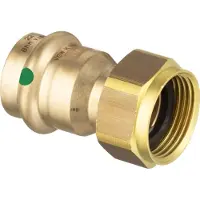 Viega Sanpress 2 delige koppeling SC binnendraad 28x1 1/2 brons 305048