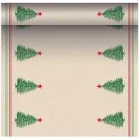 Papstar Tafellopers, stofkarakter, PV-Tissue Mix ROYAL Collection 3 m x 40 cm Christmastree with Star